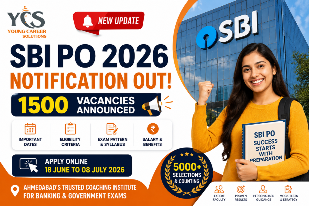 SBI PO 2026 Notification Released: 1500 Vacancies Announced – Complete Details, Eligibility, Exam Pattern, Salary & Apply Online
